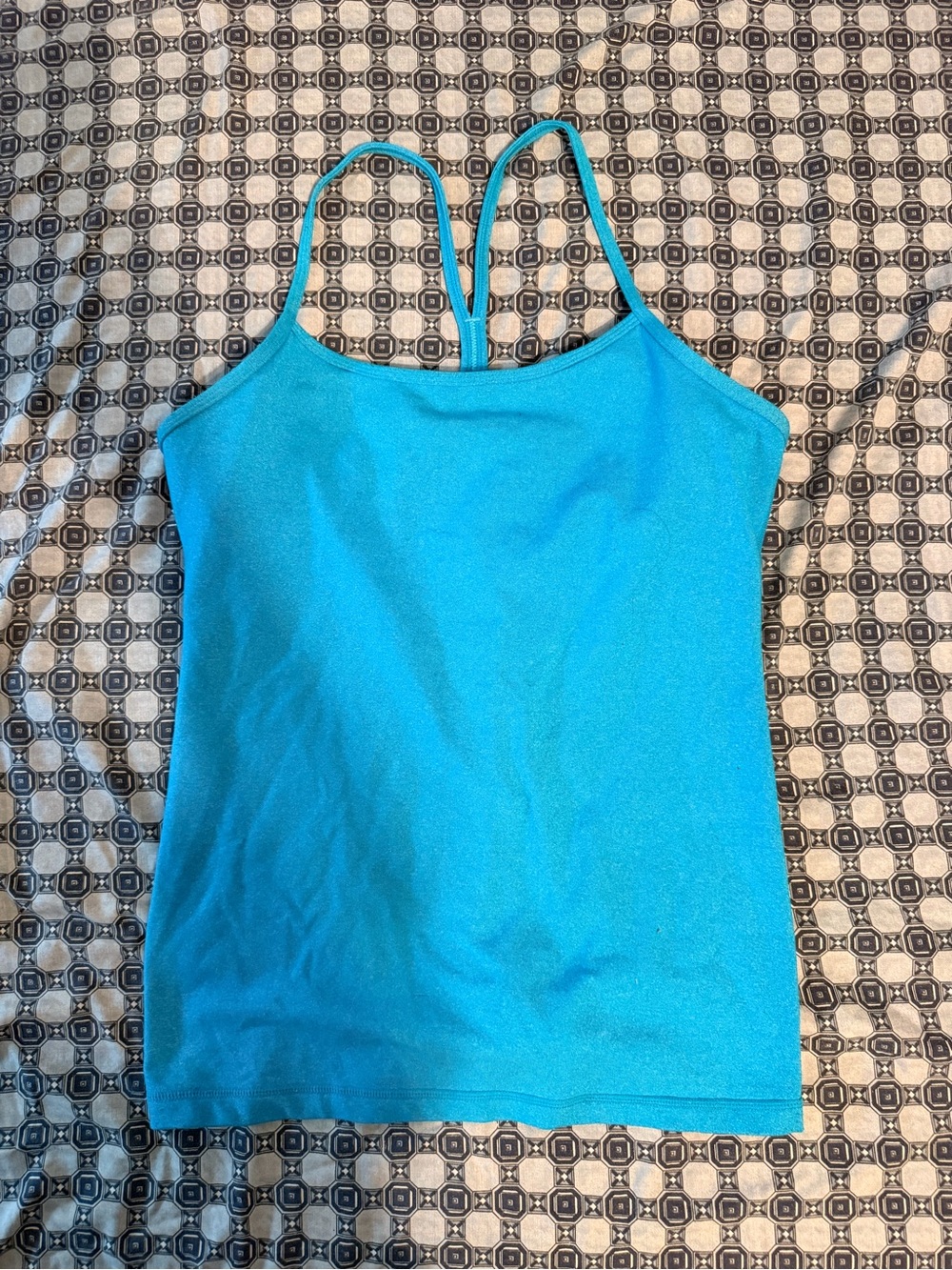 lululemon athletica Bright Teal Strappy Tank Top